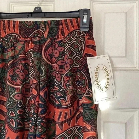 From Rags to Richmans NWT Wide leg Contemporary Paisley Pants size Large - Picture 6 of 7